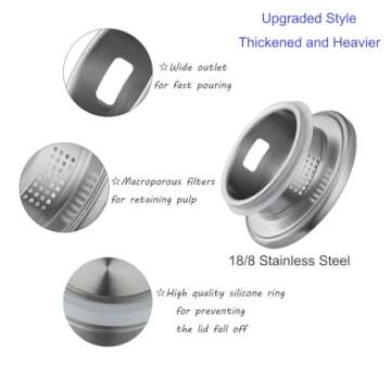 Purefold Glass Pitcher with Lid, Large Iced Tea Water Pitcher, Easy Clean Heat Resistant Borosilicate Glass Jug with Stainless Steel Lid for Juice, Milk, Cold or Hot Beverages - 100oz