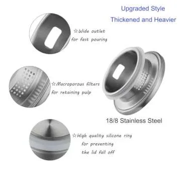 Purefold Glass Pitcher with Lid, Large Iced Tea Water Pitcher, Easy Clean Heat Resistant Borosilicate Glass Jug with Stainless Steel Lid for Juice, Milk, Cold or Hot Beverages - 100oz