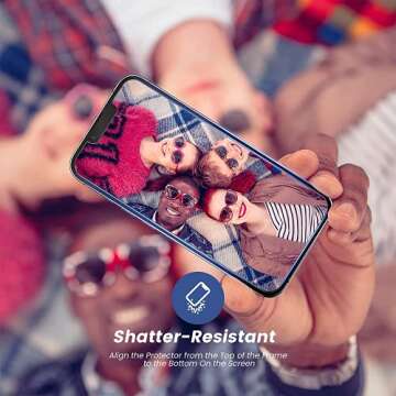 Mkeke Compatible for iPhone 13 Screen Protector/iPhone 13 Pro Glass Screen Protector Tempered 6.1 inch 3-Pack