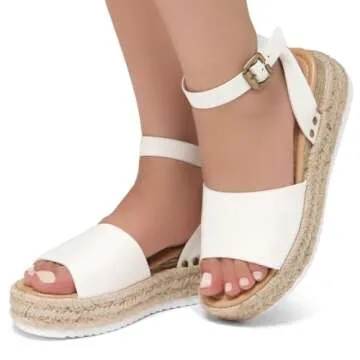 Shoe Land Legossa Women's Platform Sandals - Summer Style