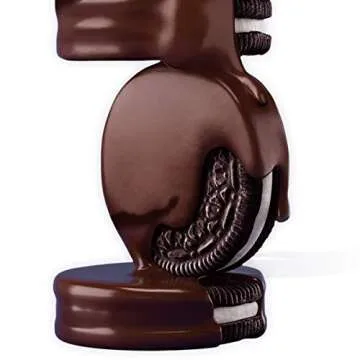 OREO Fudge and White Fudge Covered Chocolate Sandwich Cookies, Holiday Cookies, 1.03 lb Tin