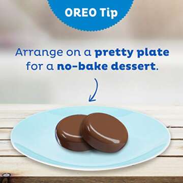 OREO Fudge and White Fudge Covered Chocolate Sandwich Cookies, Holiday Cookies, 1.03 lb Tin