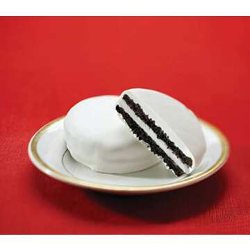 OREO Fudge and White Fudge Covered Chocolate Sandwich Cookies, Holiday Cookies, 1.03 lb Tin