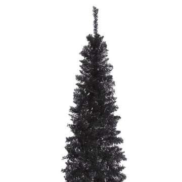 National Tree Company Artificial Christmas Tree, Black Tinsel, Includes Stand, 6 feet