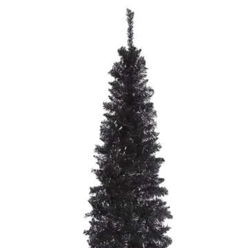 National Tree Company Artificial Christmas Tree, Black Tinsel, Includes Stand, 6 feet