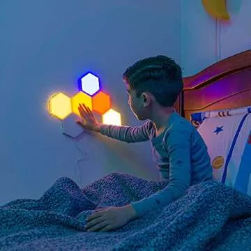 Bright Autism Tap-Tap Touch Sensory Lights – Dimmable Room Lighting for Therapeutic & Educational Play. Visual & Tactile Soothing LED Stimulation. Perfect Addition to Your Child's Bedroom (10pcs)