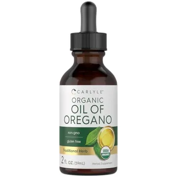 Carlyle Organic Oil of Oregano Liquid Drops | 2 fl oz | Vegan Herbal Supplement | Non-GMO, Gluten Fr...