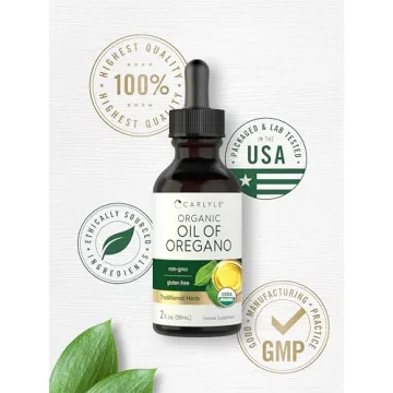 Carlyle Organic Oil of Oregano 2 fl oz Vegan Non-GMO Gluten Free
