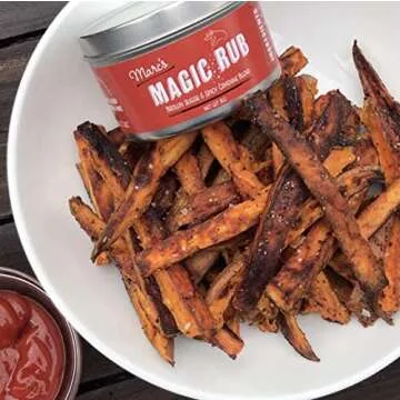 Marc's Magic Rub, Sweet & Spicy Dry Rub Perfect for BBQ, Chicken, Shrimp, Salmon, Vegetables. Gluten Free, No MSG, No Preservatives. Original, 3 oz tin (Pack of 1)