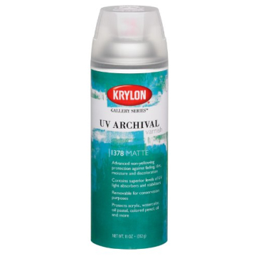 Krylon Gallery Series UV Archival Varnish Spray - 11 Ounce Matte Finish