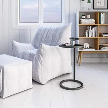 DAR Caden Side Table Black Minimalist Modern Design