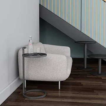 DAR Caden Side Table Black Minimalist Modern Design