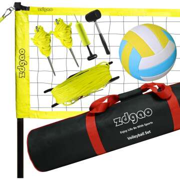 Outdoor Volleyball Net System - Easy Setup & Durable