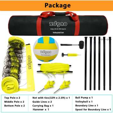 Outdoor Volleyball Net System - Easy Setup & Durable