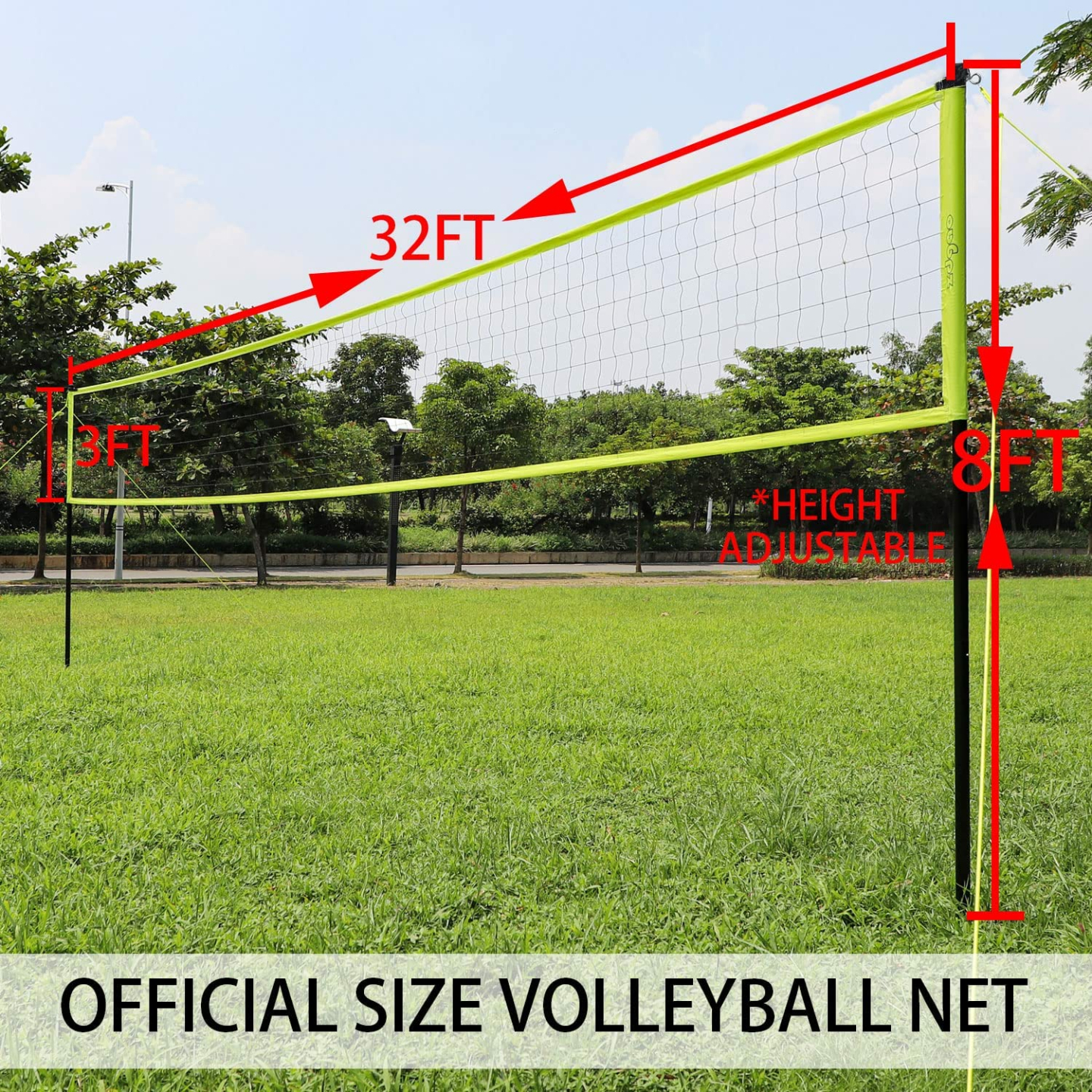 Outdoor Volleyball Net System - Easy Setup & Durable