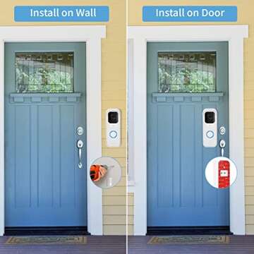 Adhesive Door Mount for Blink Video Doorbell Security