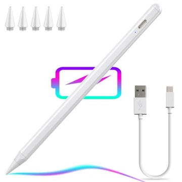 iPad Pencil Low Latency Tilt Sensitivity Palm Rejection Attaches Magnetically Compatible with 2018-2...