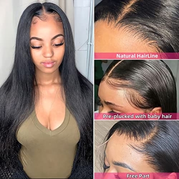 AOSHBAOSH Lace Front Wigs for Natural Look - 180% Density