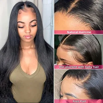 AOSHBAOSH Lace Front Wigs for Natural Look - 180% Density