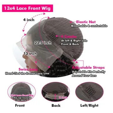 AOSHBAOSH Lace Front Wigs for Natural Look - 180% Density