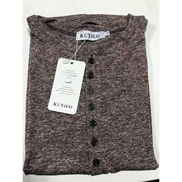 KUYIGO Men's Casual Henley Shirts for Summer Style