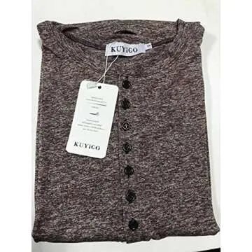 KUYIGO Men's Casual Henley Shirts for Summer Style
