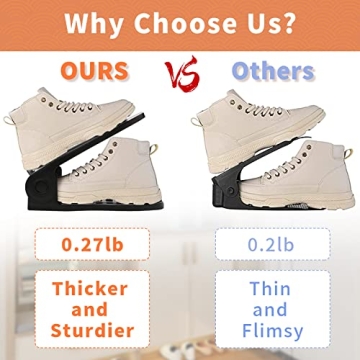 Space-Saving YIHATA Shoe Slots Organizer for Closet