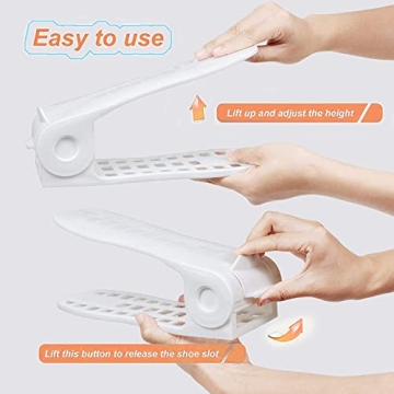 Space-Saving YIHATA Shoe Slots Organizer for Closet