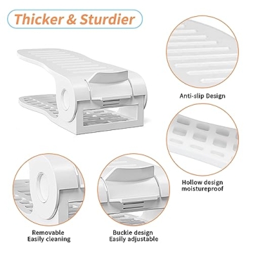 Space-Saving YIHATA Shoe Slots Organizer for Closet