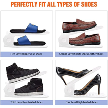 Space-Saving YIHATA Shoe Slots Organizer for Closet