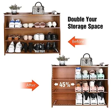 Space-Saving YIHATA Shoe Slots Organizer for Closet