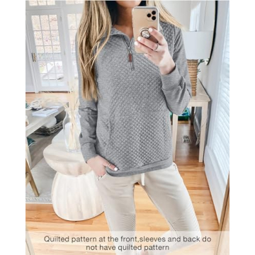 Stylish Comfortable BTFBM Quilted Sweatshirt for Women