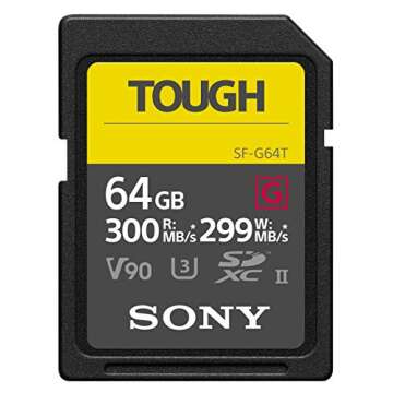 Sony 64GB UHS-II Tough G-Series SD Card and USB 3.1 SD Card Reader Bundle