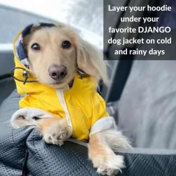 DJANGO Dog Hoodie - Soft & Stretchy Sweatshirts for Dogs
