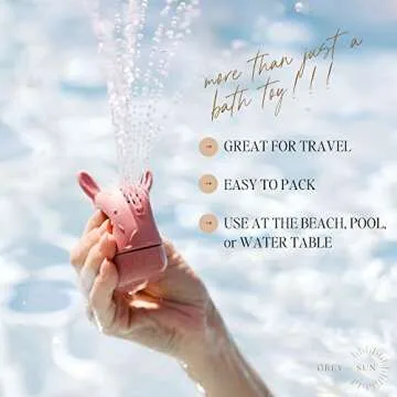 Grey+Sun | Bath Toys for Toddlers 1-3, Valentine's Gift Baby, Baby Pool Toys 12-18, Bath Toys Toddlers 2-4