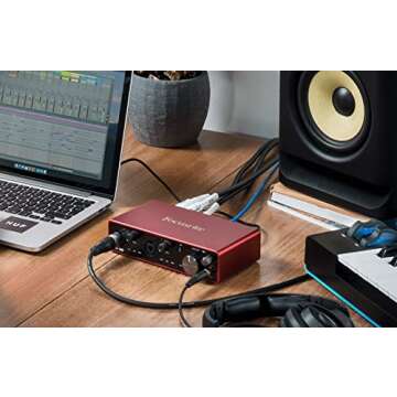 Focusrite Scarlett 4i4 3rd Gen USB Audio Interface for Recording, Songwriting, & Streaming — High-...
