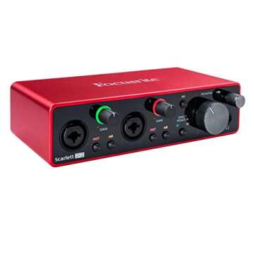 Focusrite Scarlett 4i4 3rd Gen USB Audio Interface for Recording, Songwriting, & Streaming — High-Fidelity, Studio Quality Recording, with Transparent Playback