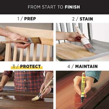 Minwax Fast Drying Polyurethane Spray, Protective Wood Finish, Warm Satin, 11.5 oz. Aerosol Can