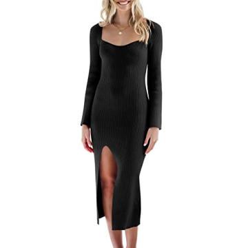 Elegant ANRABESS Sweater Dress for Stylish Fall Outings