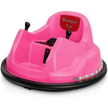 BROAGE Kids Electric Ride On Bumper Car – Pink