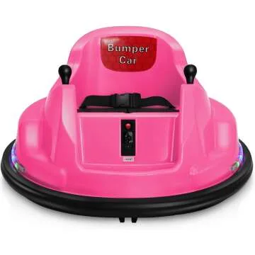 BROAGE Kids Electric Ride On Bumper Car – Pink