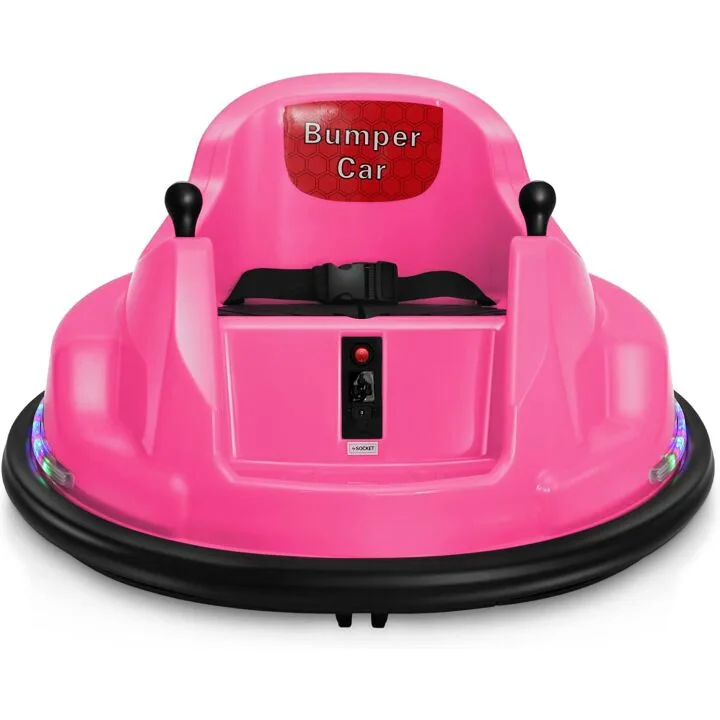 BROAGE Kids Electric Ride On Bumper Car – Pink