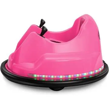 BROAGE Kids Electric Ride On Bumper Car – Pink