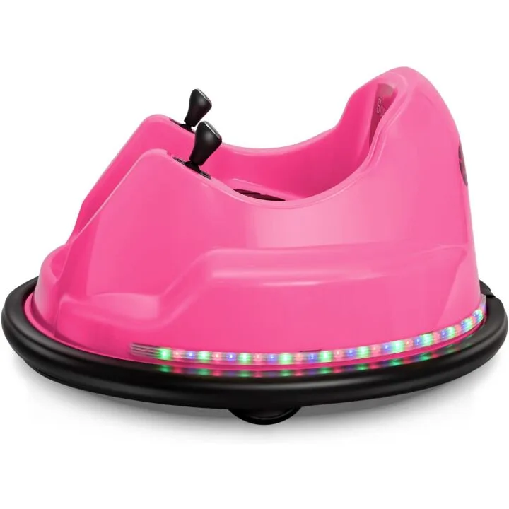 BROAGE Kids Electric Ride On Bumper Car – Pink