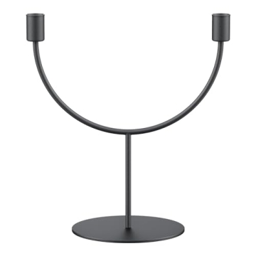 Elegant Black Candle Holders for Home Decoration