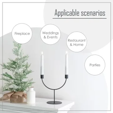 Elegant Black Candle Holders for Home Decoration