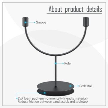 Elegant Black Candle Holders for Home Decoration