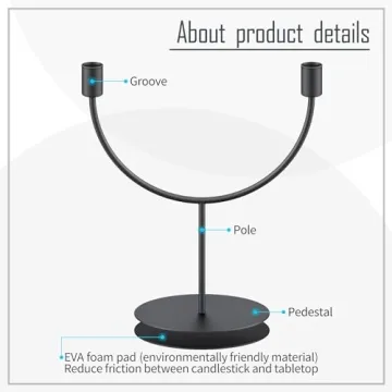 Elegant Black Candle Holders for Home Decoration