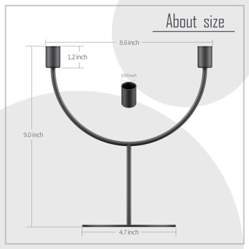 Elegant Black Candle Holders for Home Decoration