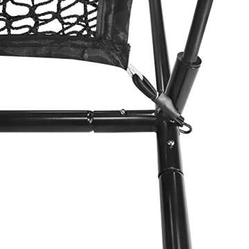 IZZO Golf The Beast Titan 12ft x 10ft Golf Hitting Net - Oversized Home Range Golf Hitting Net for Your Backyard,Black